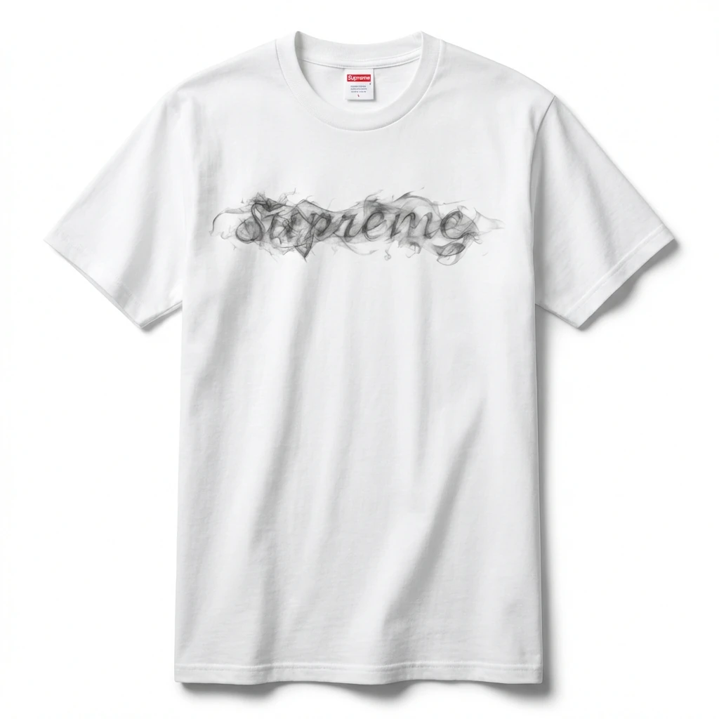 Supreme Smoke Style White T-shirt