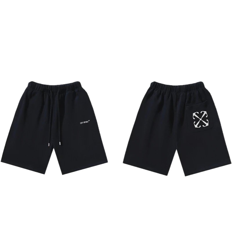 Off-White Style 010 Simple Black Shorts