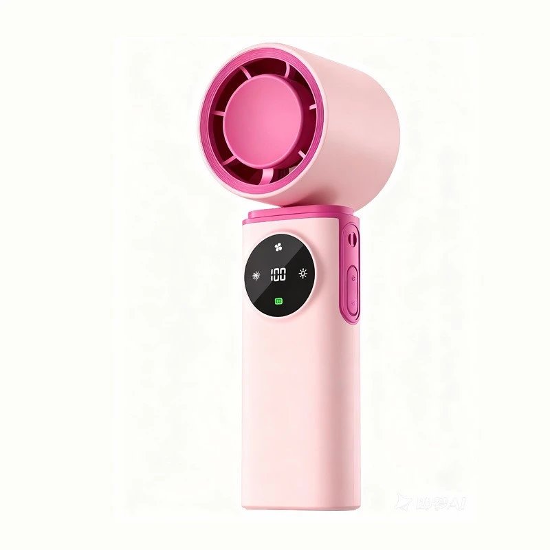 Compact Cooling Handheld Cooling Fan Pink Basic Version