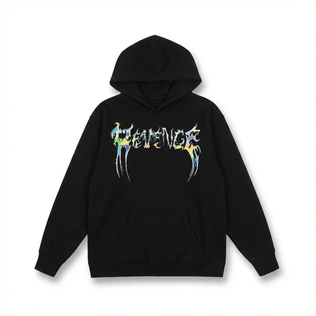 Revenge Colorful Style Black Hoodie