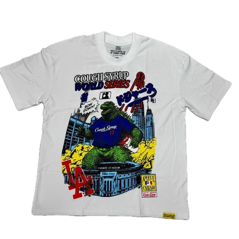 Cough Syrup Godzilla Vintage Style White T-Shirt