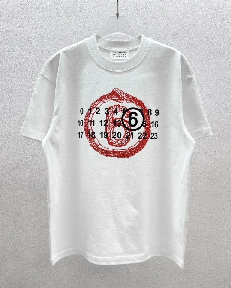 Maison Margiela MM6 Street Style White T-Shirt