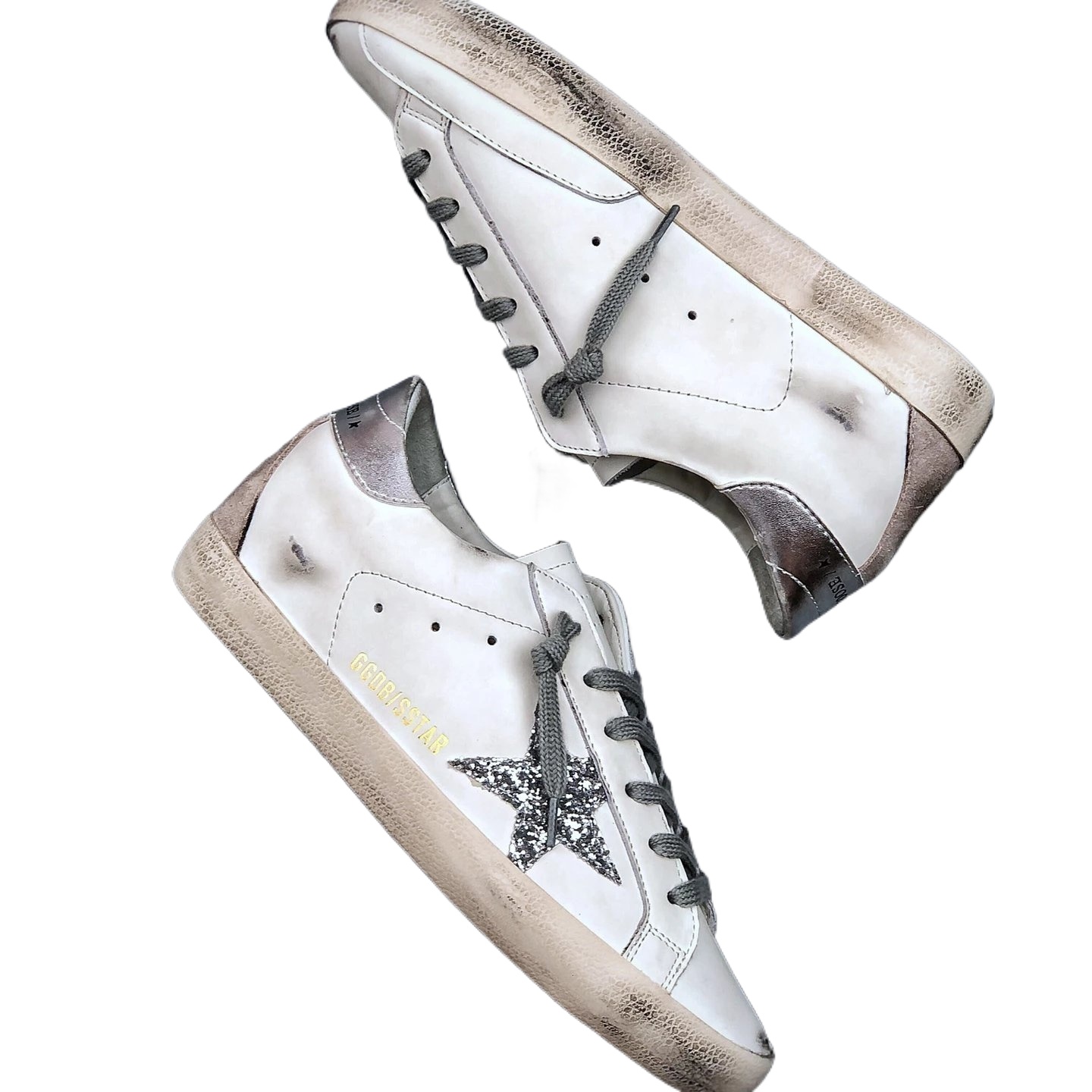 Golden Goose Dirty Star Retro Style White