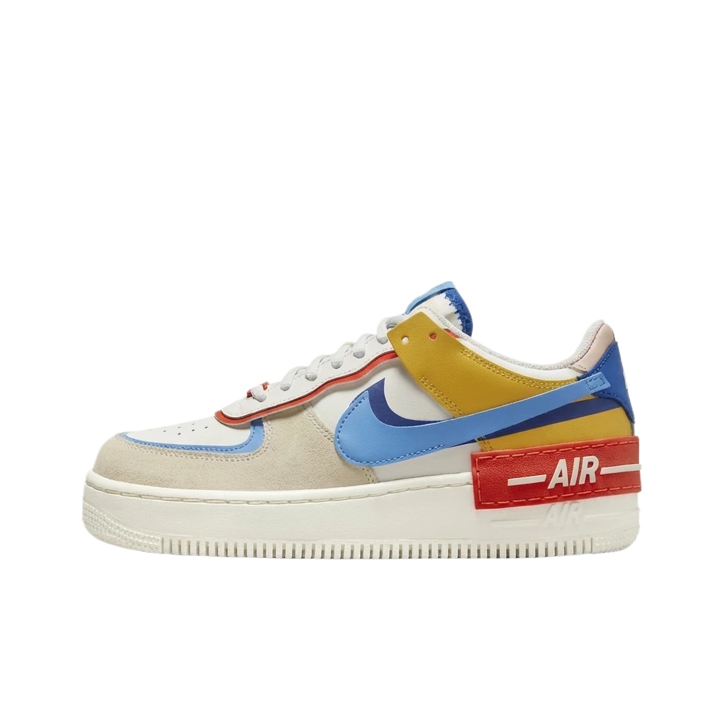 Nike Air Force 1 color-blocked athletic shoes
