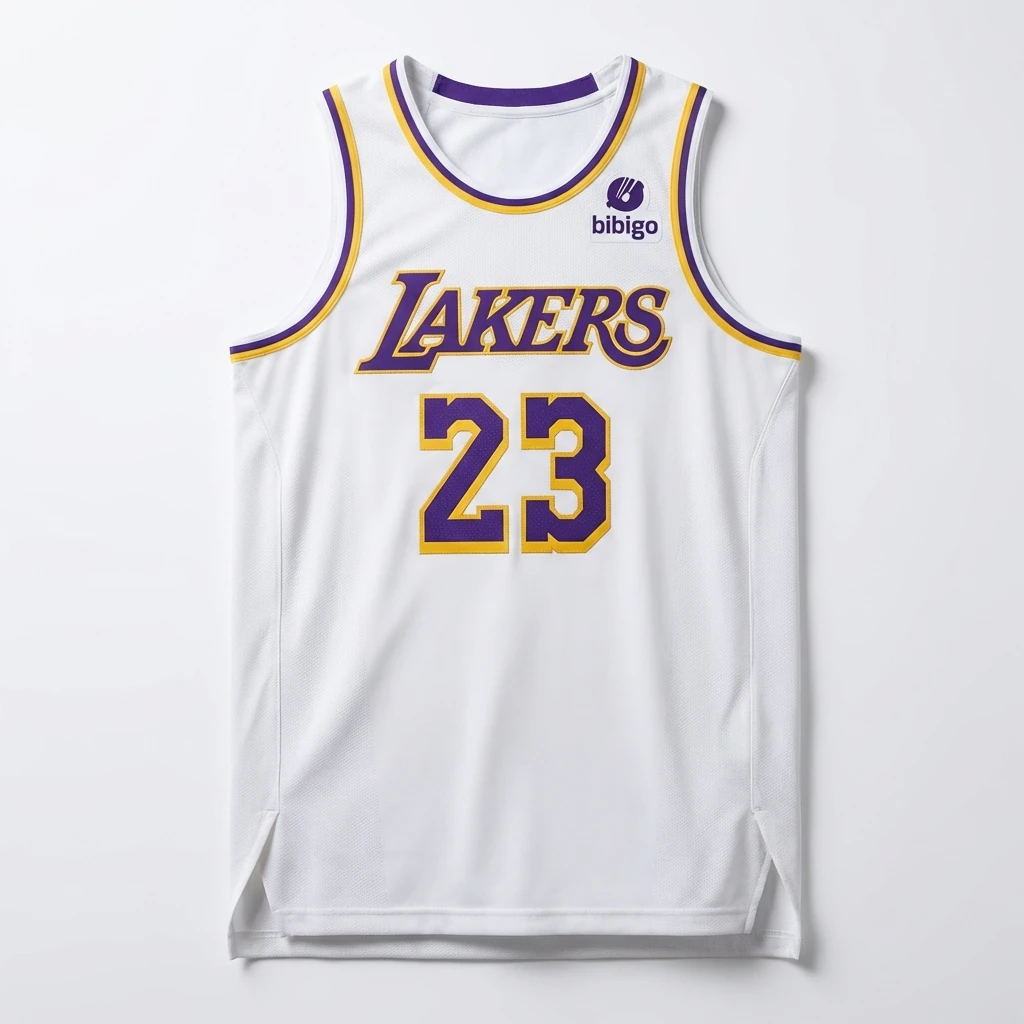 LBJ Lakers retro-style jersey