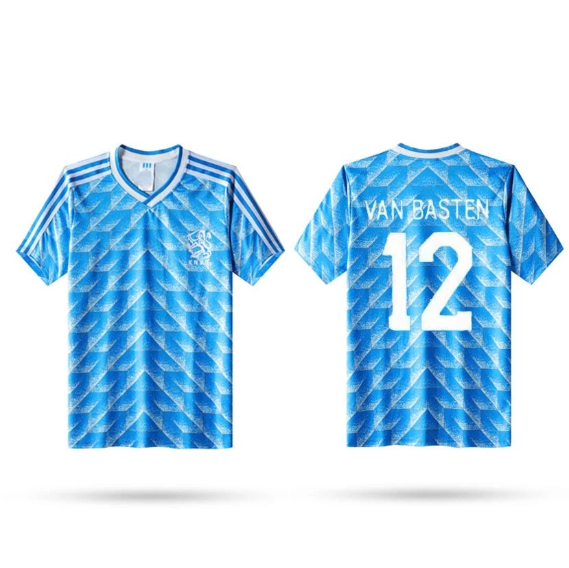 Brazil Logo Detail Soccer jersey Blue Brazil Football with Functional Detail