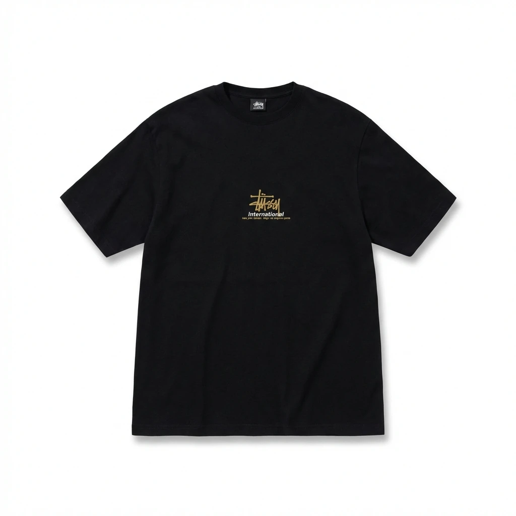 Stussy International Style Black T-shirt