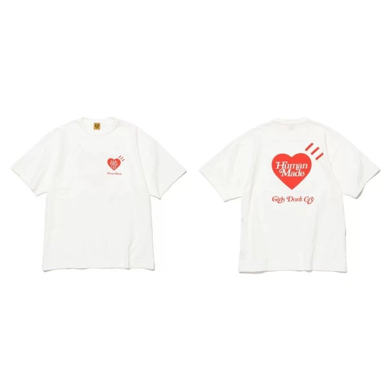 Human Made Easy Match Heart logo T-shirt Black Green Human for Everyday Use