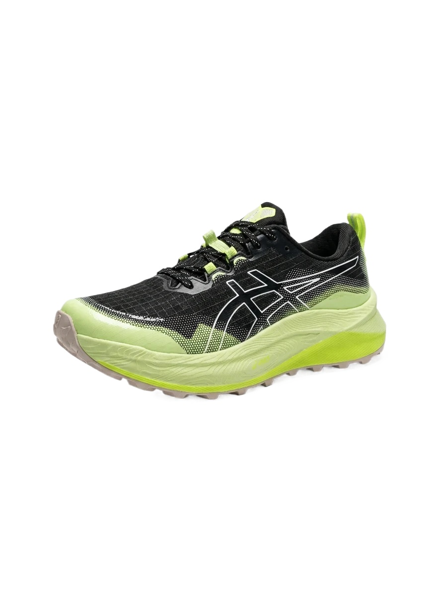 ASICS Off-Road Black and Green Sports Shoes