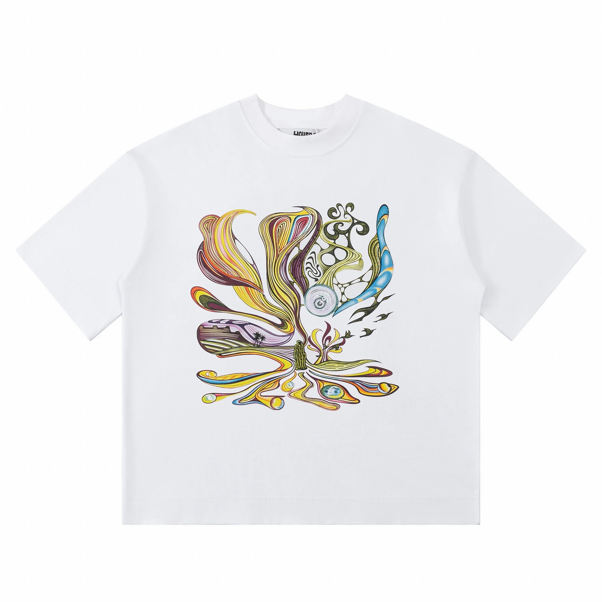 Graffiti-style White T-shirt of House of Errors