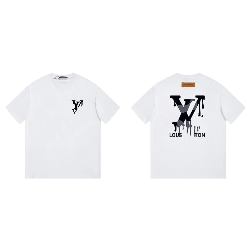 Louis Vuitton Graffiti Trend Style White T-shirt