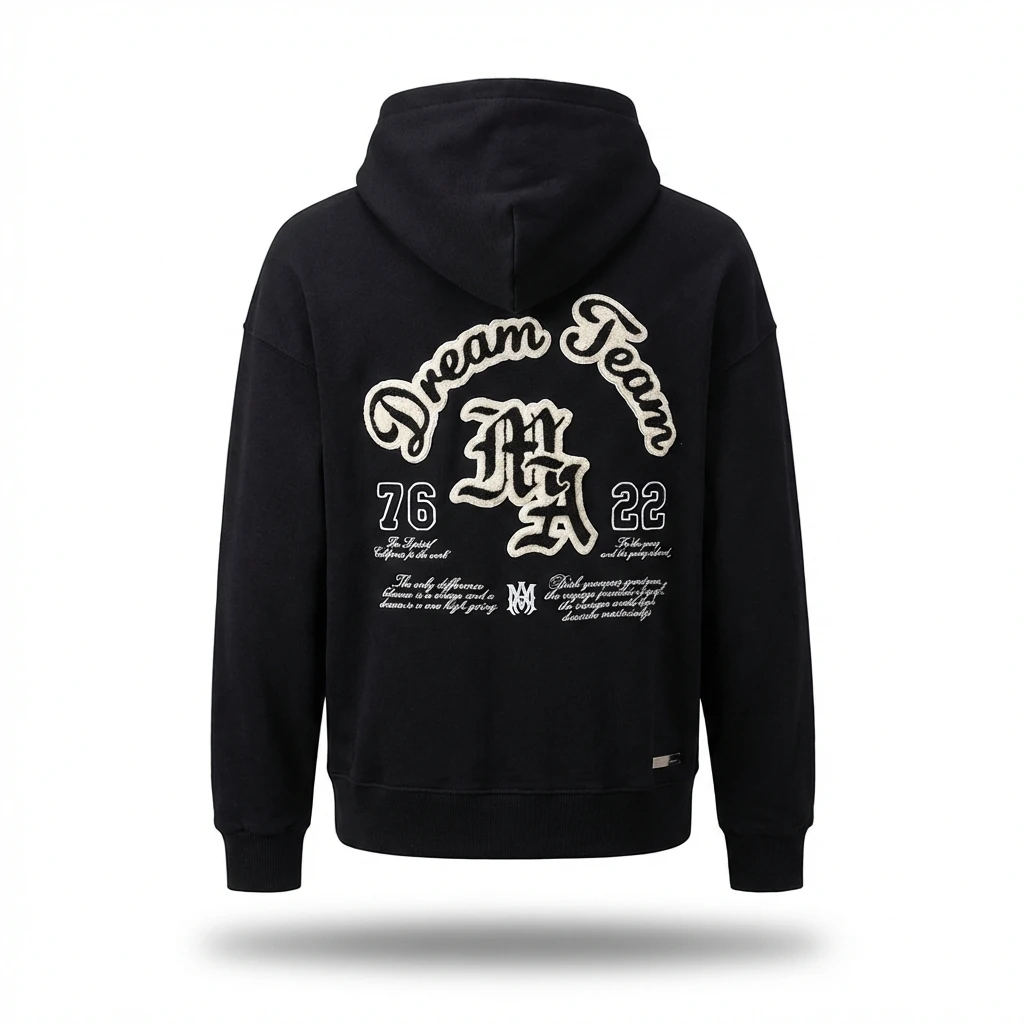 AMIRI Dream Team retro-style black sweatshirt