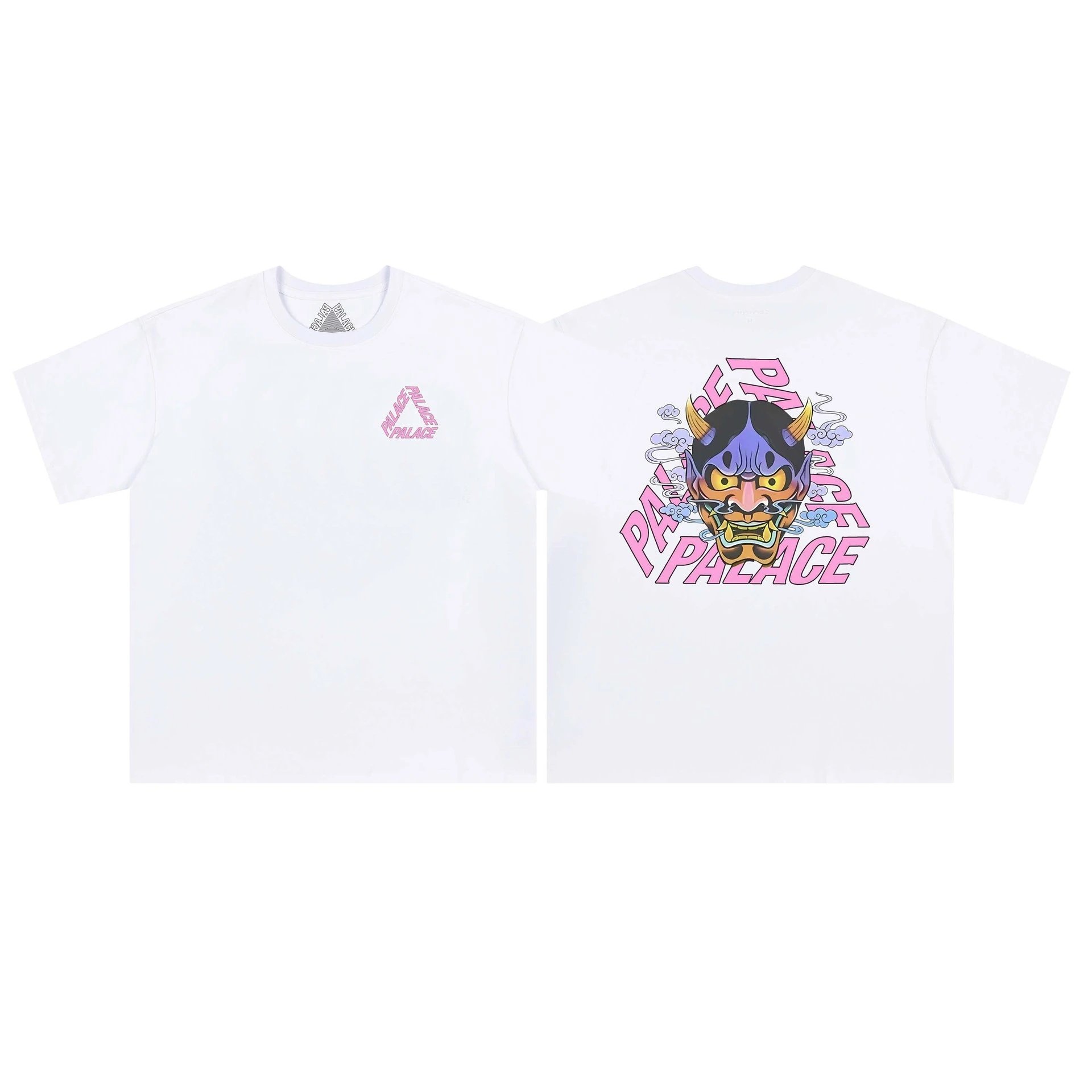 Palace Hannya Print Street Style White T-shirt
