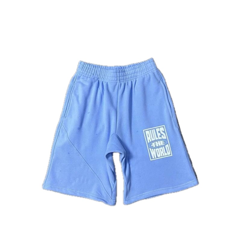Corteiz Rules light blue shorts