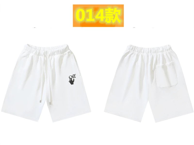 Off-White trendy brand style white shorts