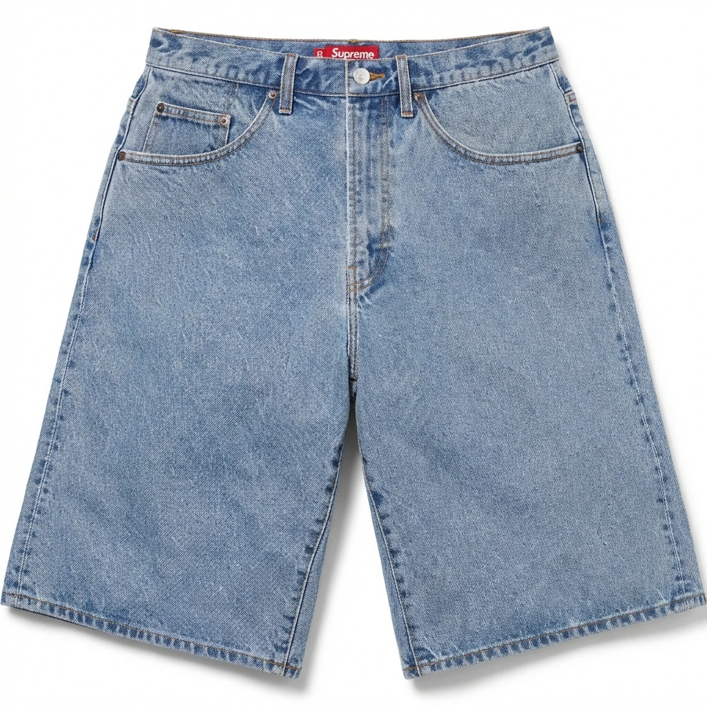 Supreme classic denim blue shorts