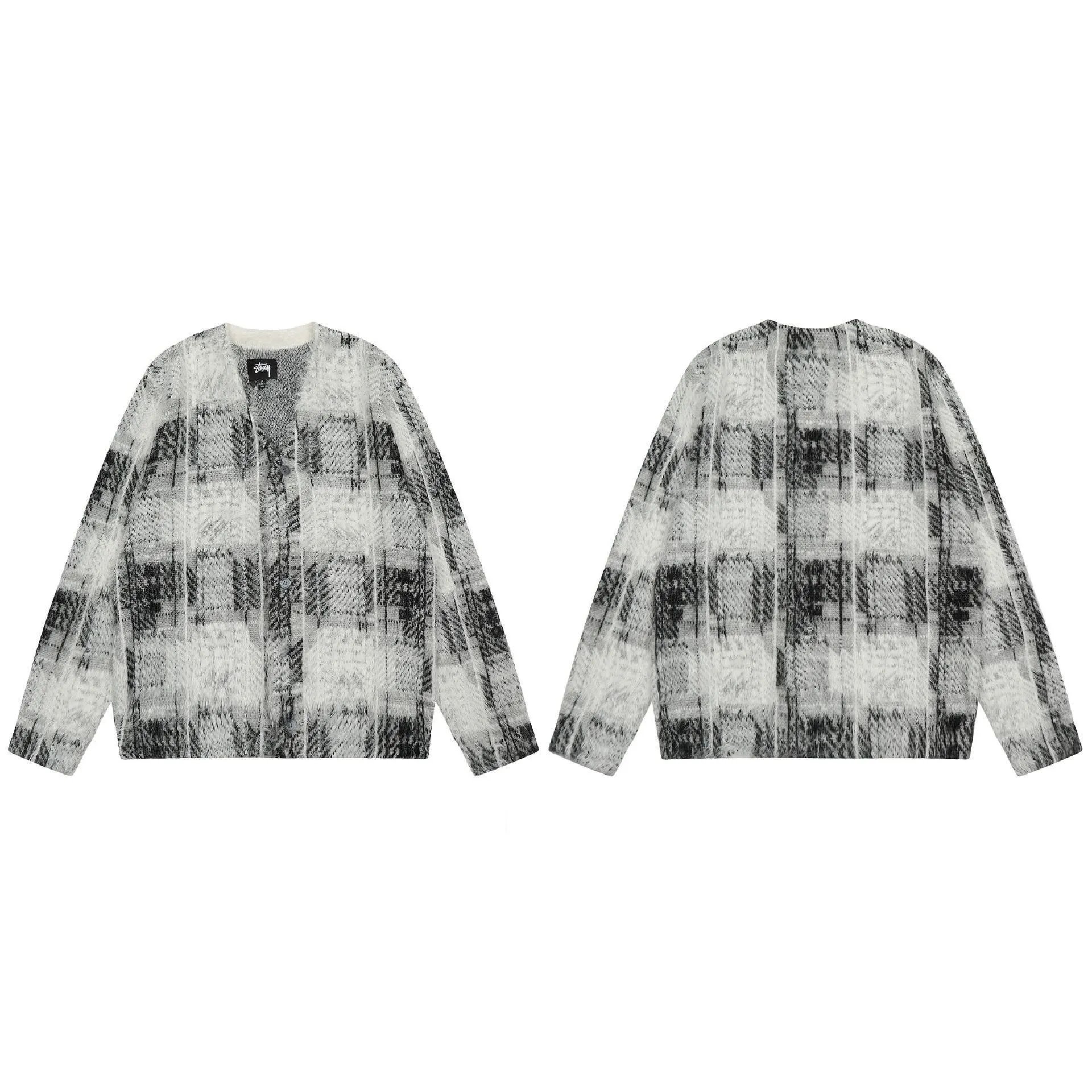 Stussy Gray Swirl Graphic SweatShirt Gift Ready