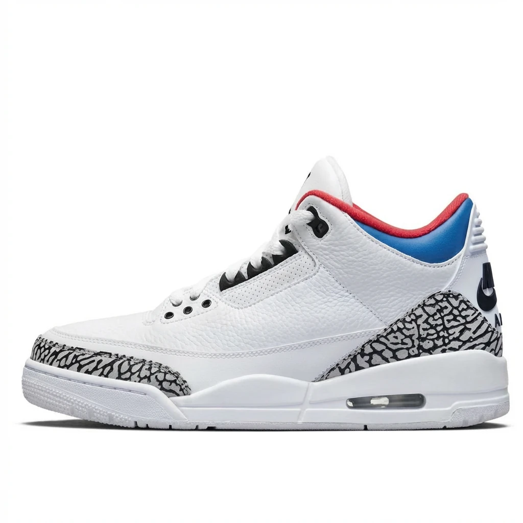 Jordan 3 Retro White Sneakers