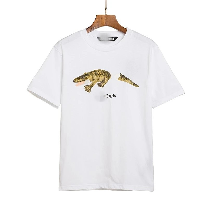 Palm Angels Streetwear Bear graphic T-shirt White Colorful Bear with Practical Shape