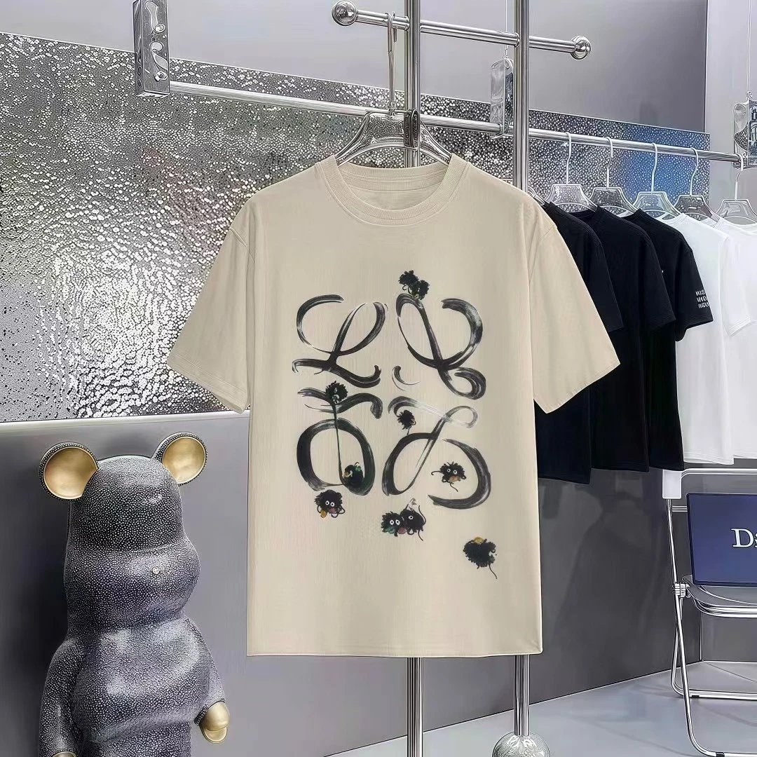 LOEWE x My Neighbor Totoro Co-branded Casual Style Apricot Beige Short-sleeve T-shirt