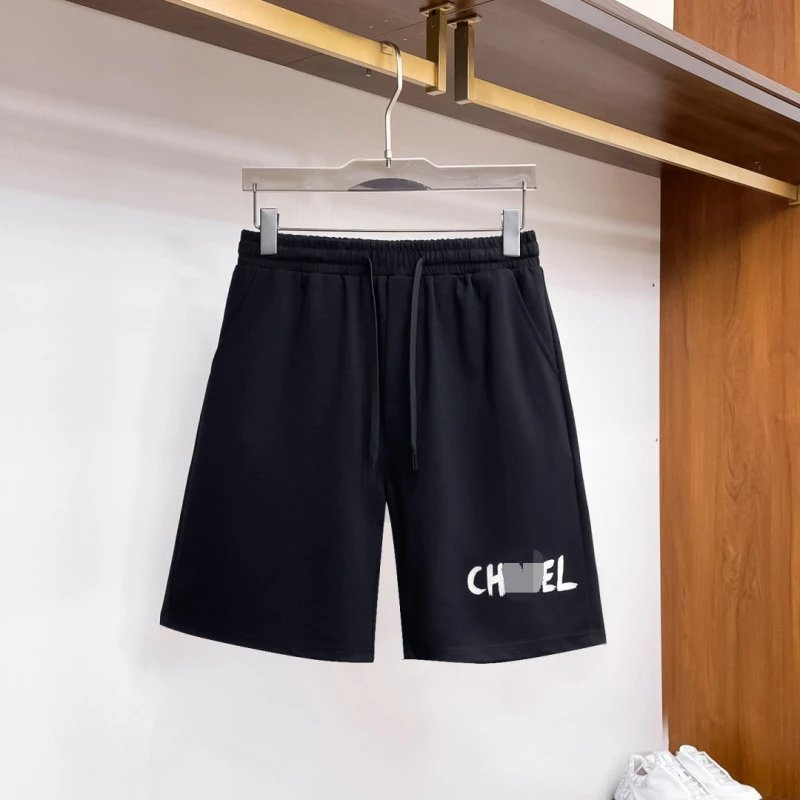 Chanel Classic Printed Casual Style Black Shorts