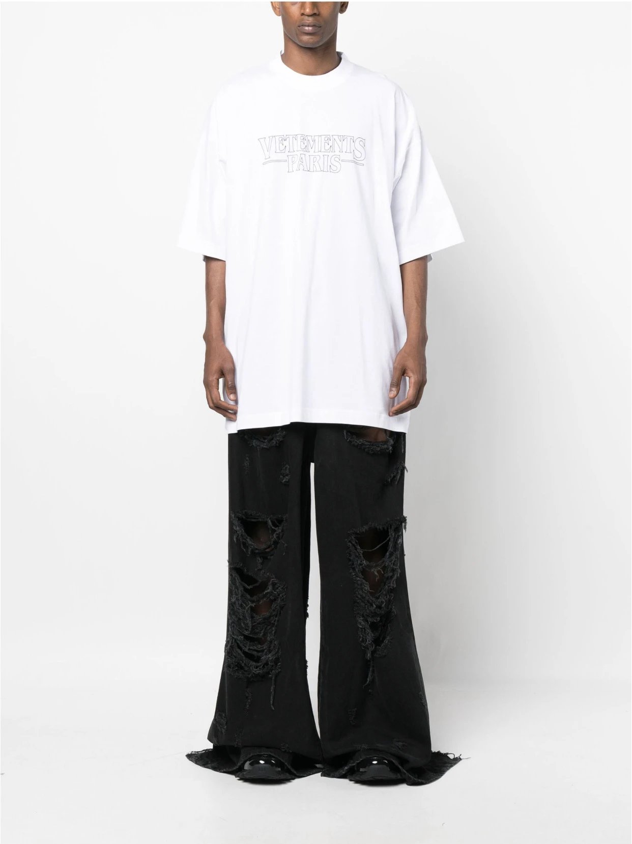 Resort Statement graphic T-shirt Black Colorful Lucky with Premium Look