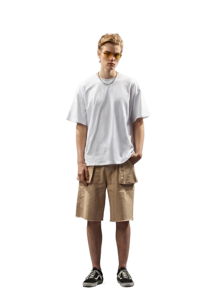 DENIM TEARS Simple Style White T-shirt