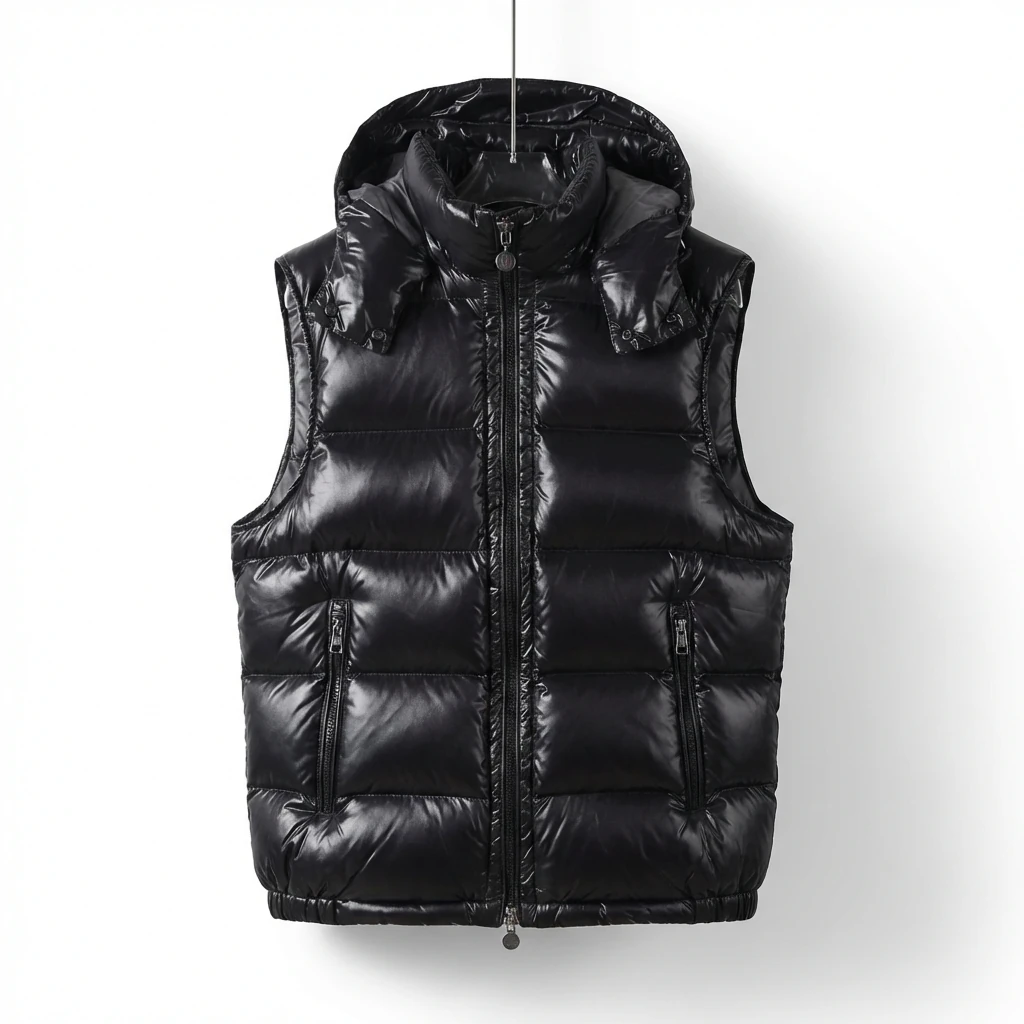 Moncler black stylish down vest