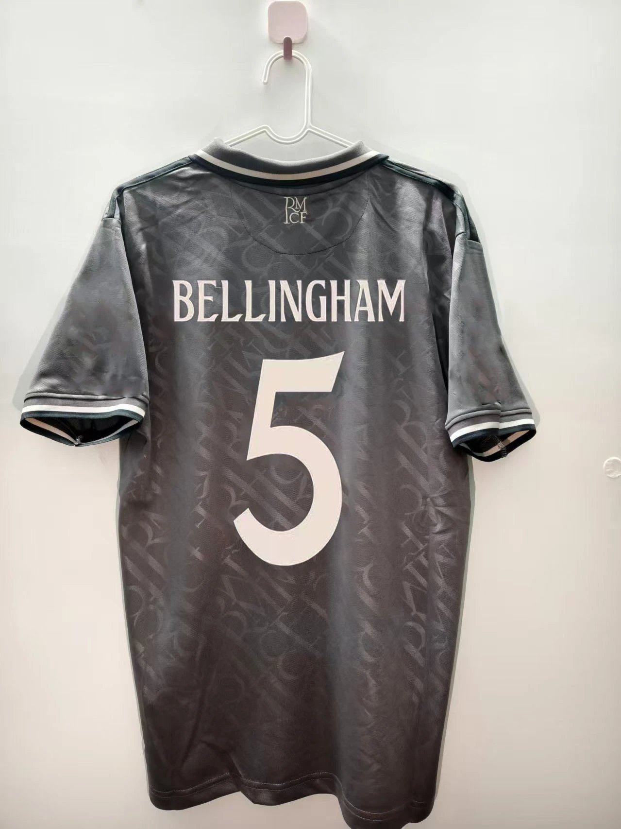 Real Madrid Relaxed Bellingham #5 soccer jersey White Real Madrid with Versatile Design
