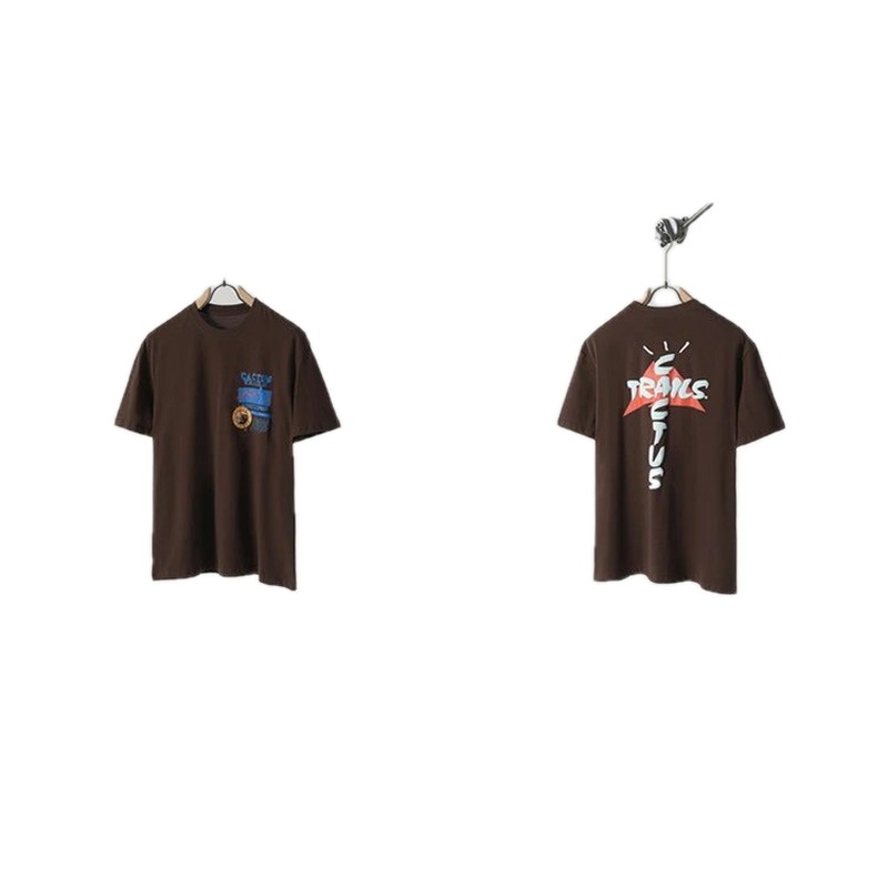 Travis Scott Cactus Graffiti Brown T-Shirt