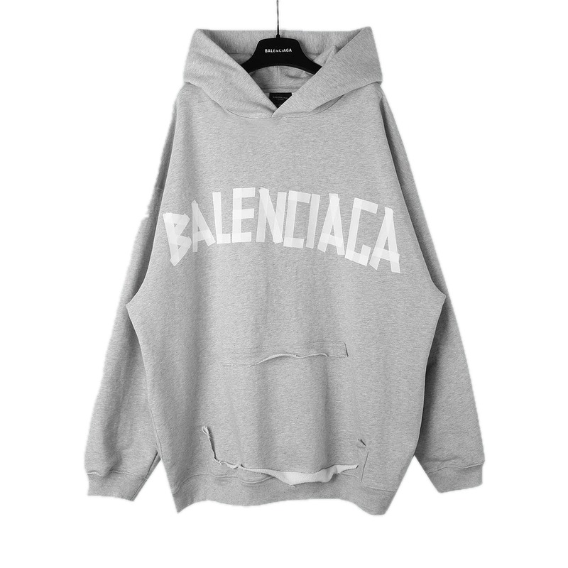 Balenciaga letter-style grey sweatshirt