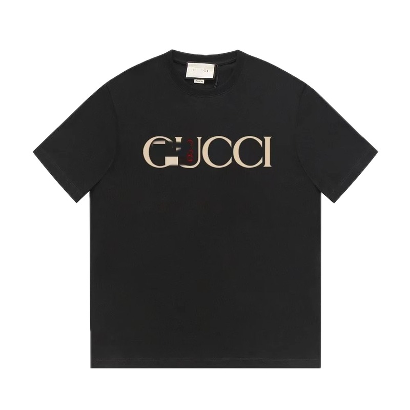 Gucci Classic Print Vintage Style Black T-Shirt