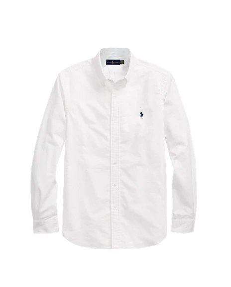 Ralph Lauren White Button-Down Shirt Casual Layering