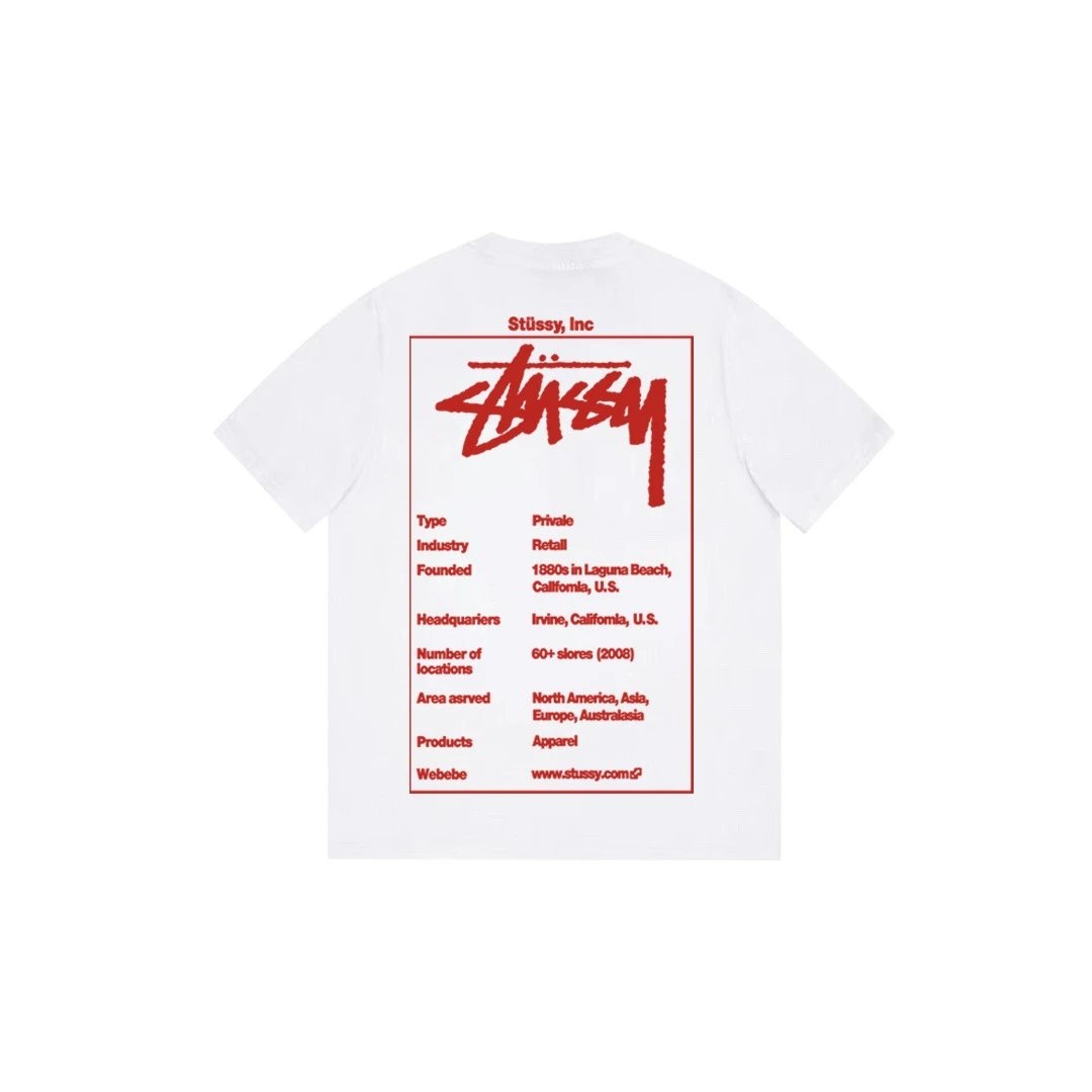 Stussy Daily Graphic T-shirt Black White Stussy for City Outfits