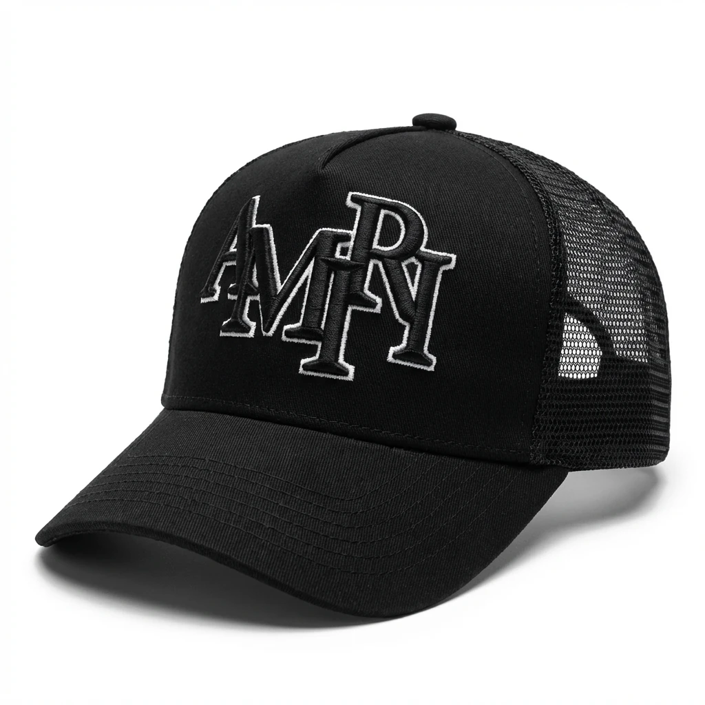 AMIRI letter-style black cap