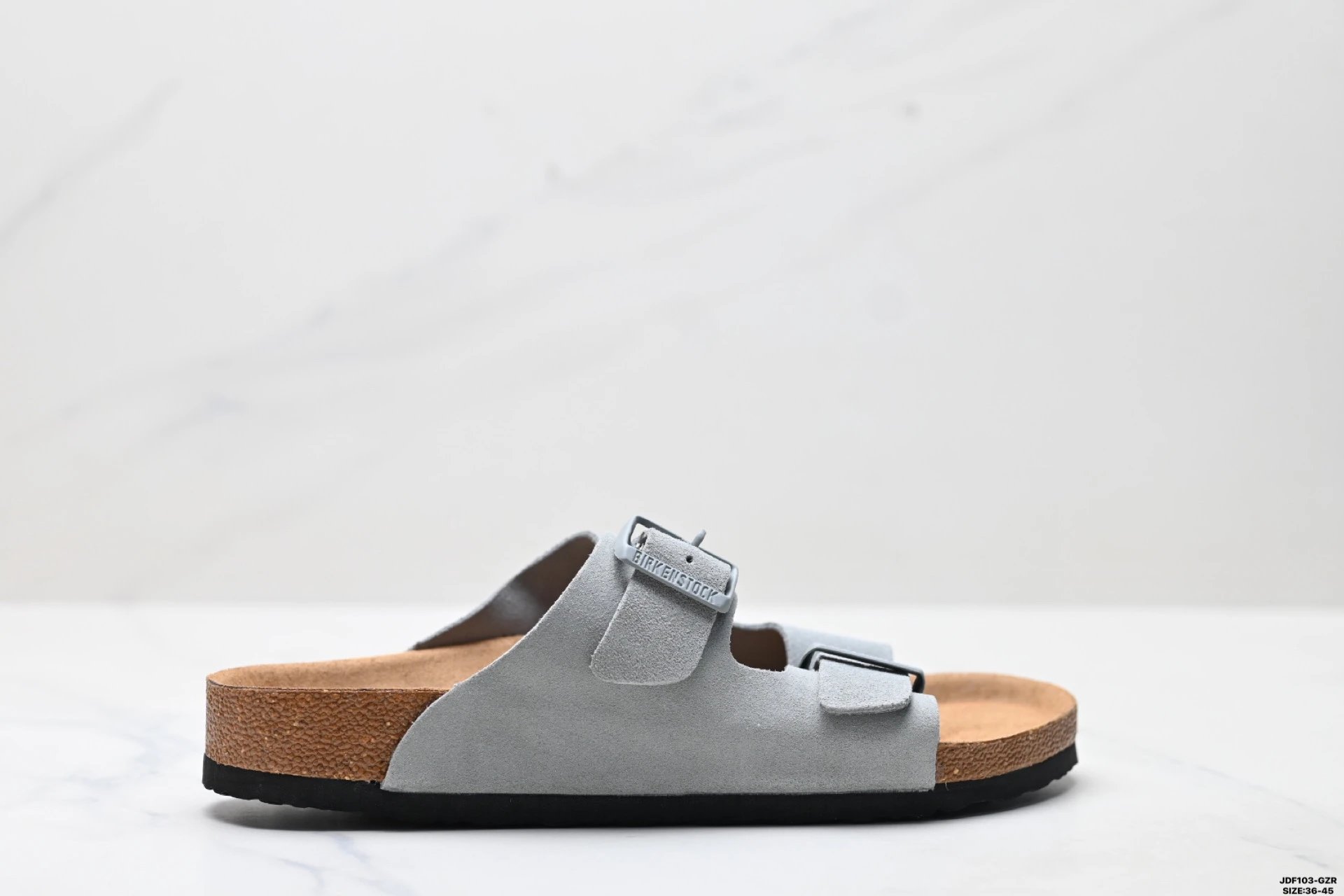 Birkenstock Arizona Casual Light Gray Slide Sandals
