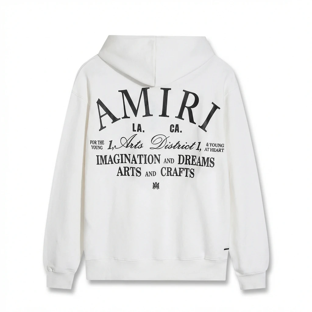 AMIRI Printed Casual Style White Hoodie
