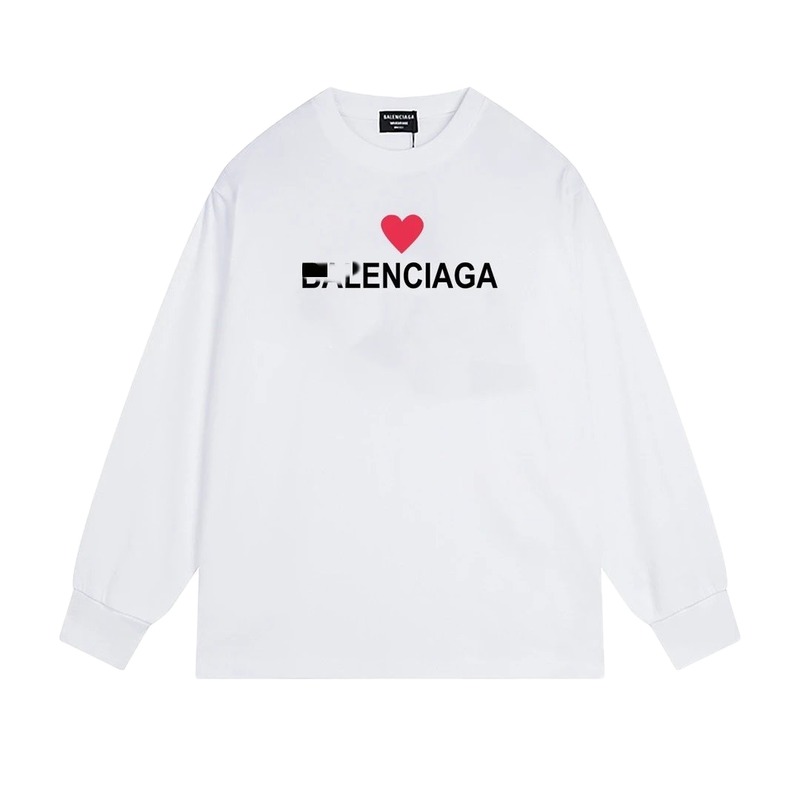 Balenciaga's simple white T-shirt with a heart design.