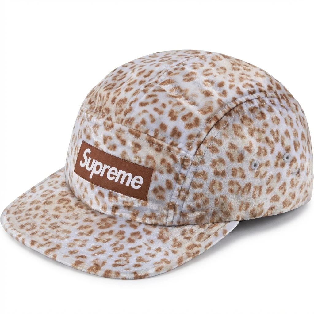 Supreme Leopard Print Retro Windproof Hat