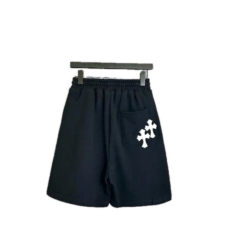 Chrome Hearts Cross Trendy Cool Black Shorts