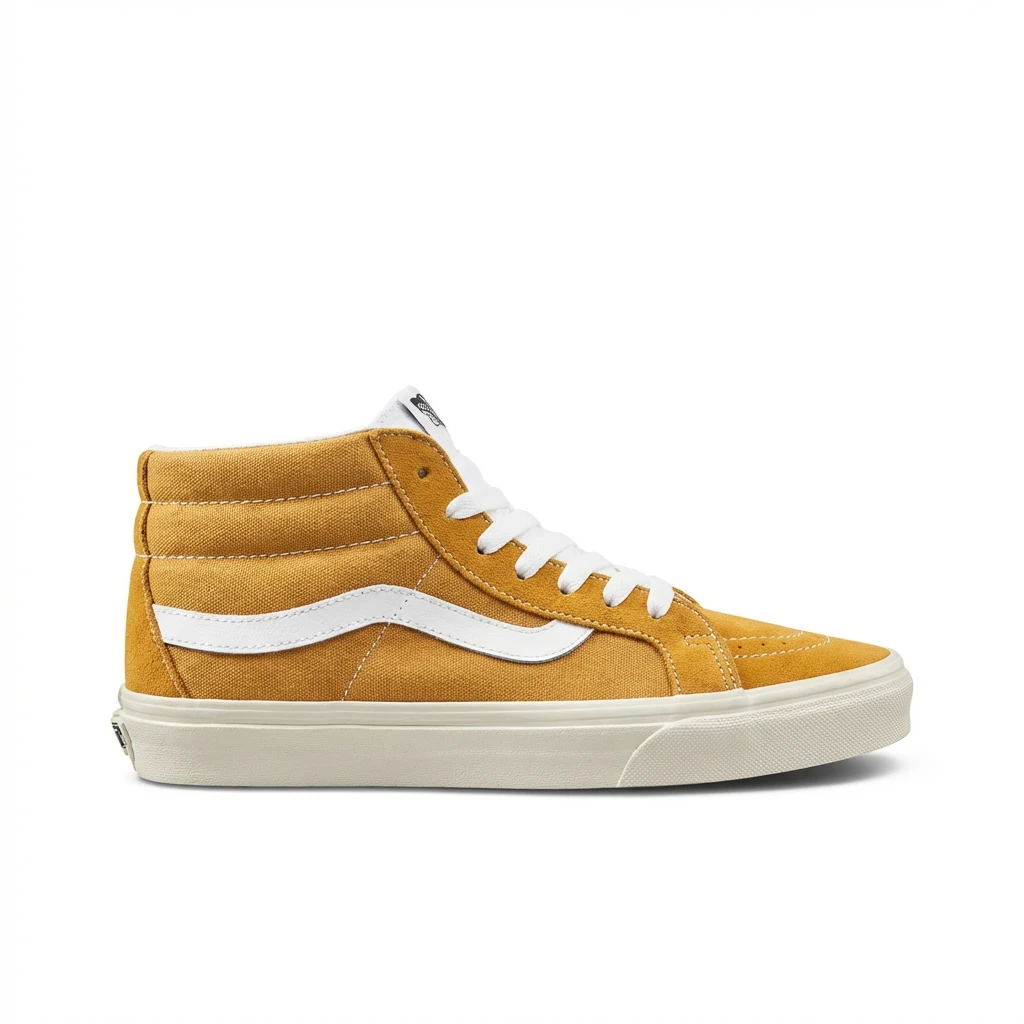 Vans Classic High-Top Brown and White Shoes