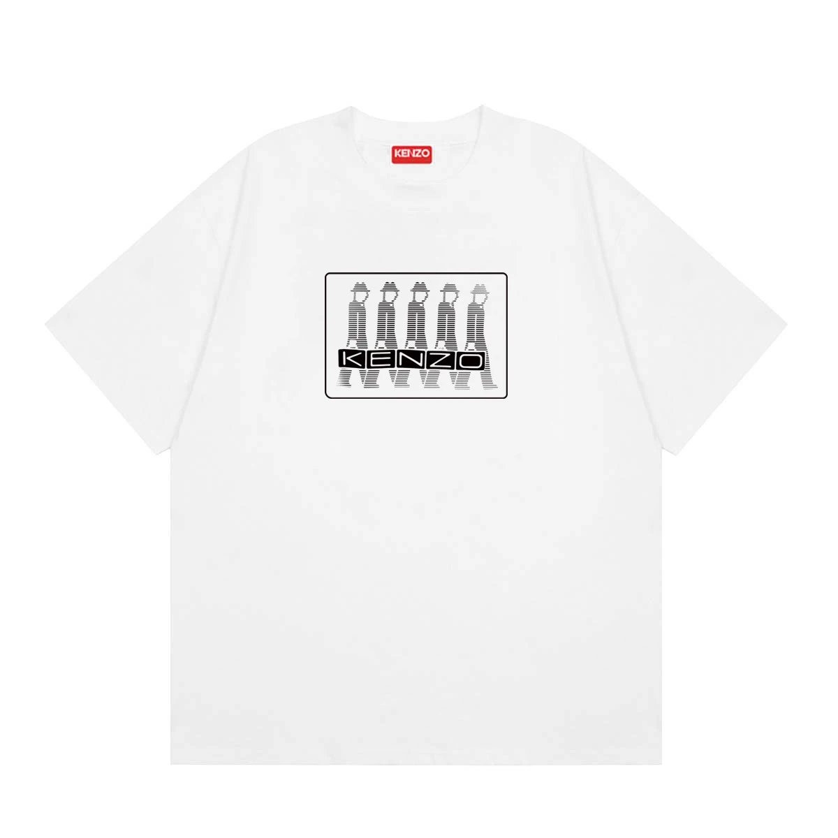 KENZO Character Print Street Style White T-Shirt