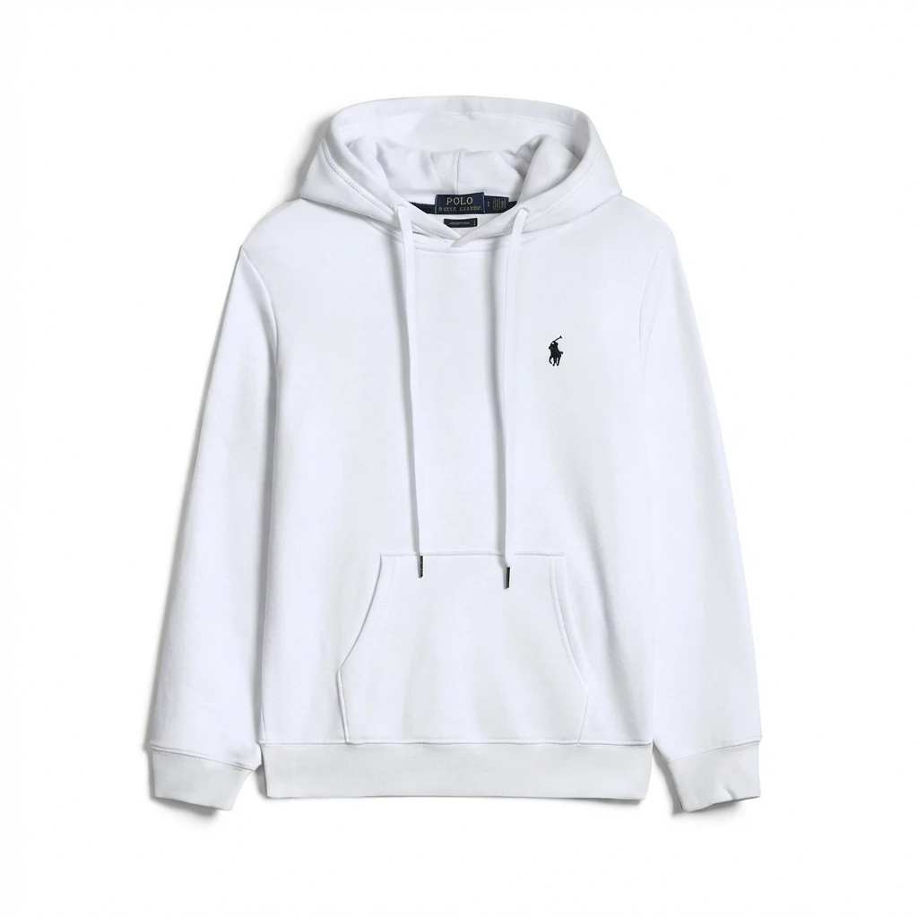 Ralph Lauren Polo white hooded sweatshirt