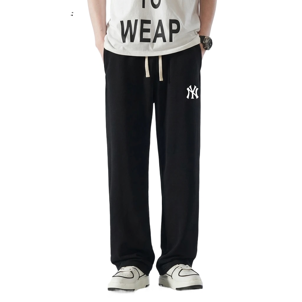 MLB trendy brand casual style black pants