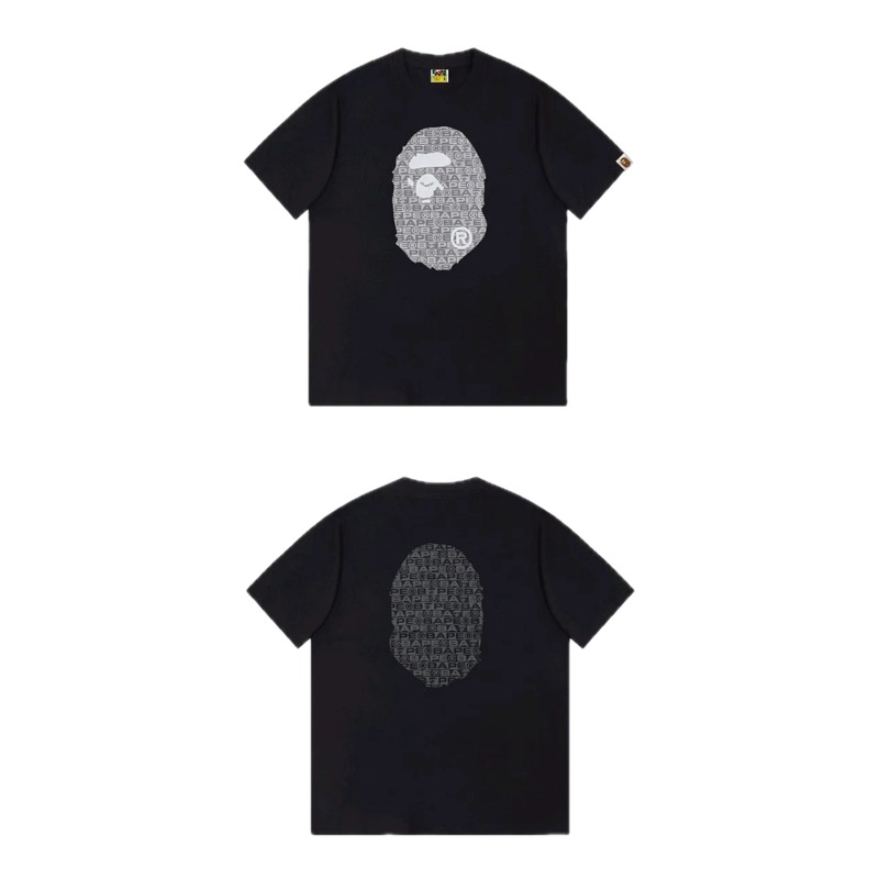 Bape Ape Head Trendy and Cool Black T-shirt