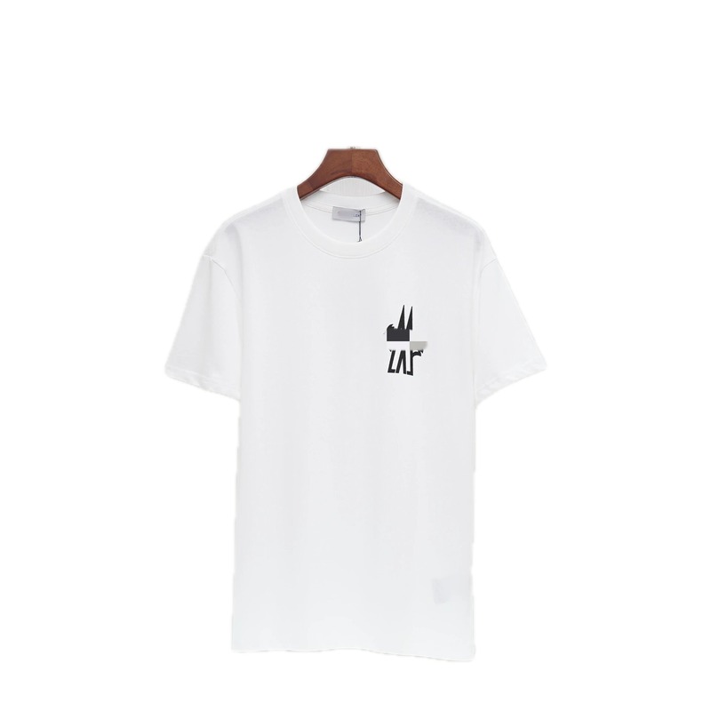 Moncler Printed Casual-style White Short-sleeve T-shirt