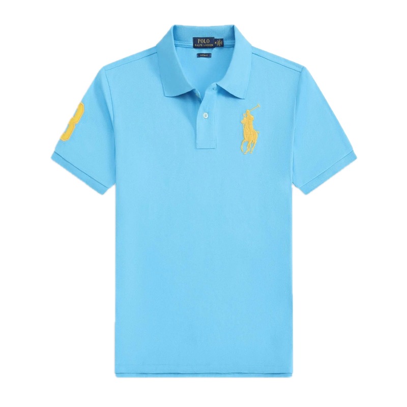 Ralph Lauren Polo series blue short-sleeved shirts