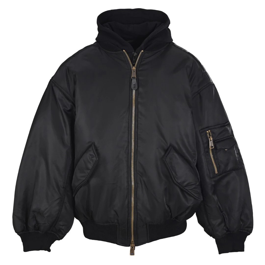 Layering C.P. Flight Bomber Jacket with sleeve utility zip