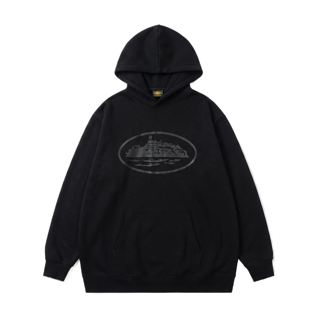 Corteiz printed dark hoodie