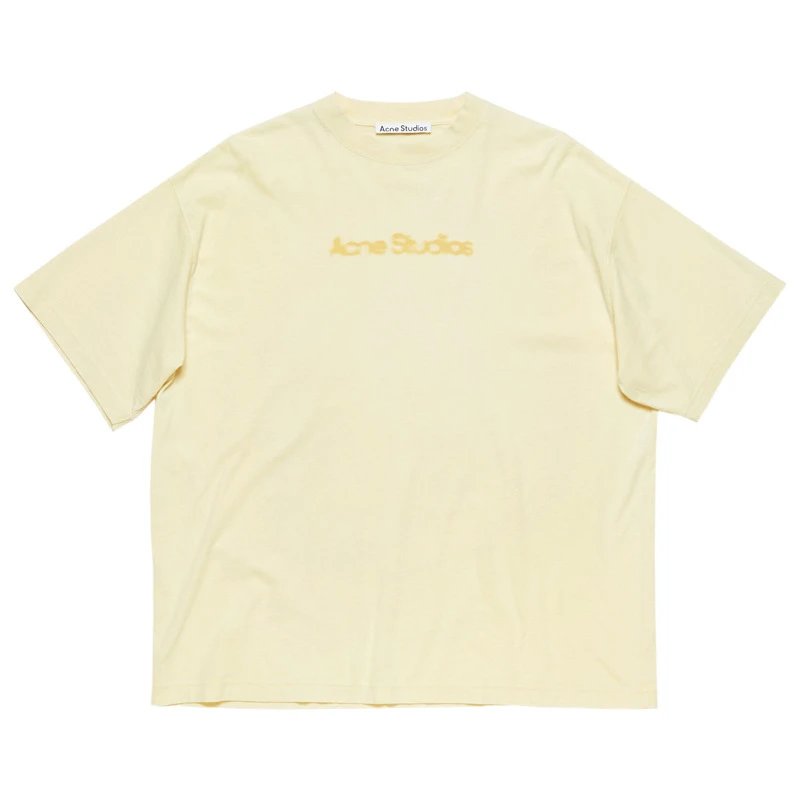 Acne Studios 2090-80 Yellow Style Ac908039 Stockholm Logo T-Shirt Everyday Rotation